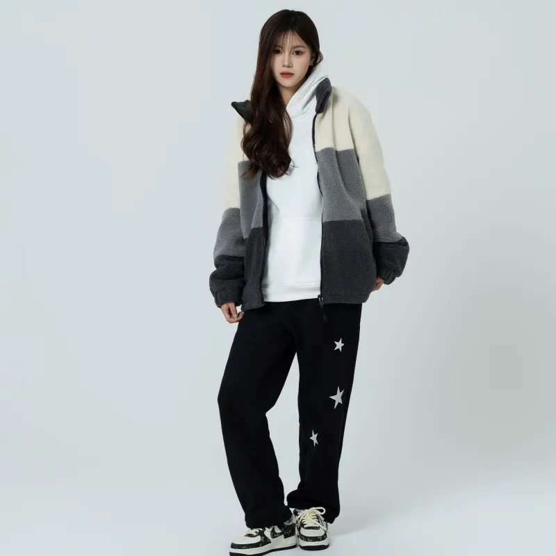GROGNAK Panelled And Zippered Design Unisex Jacket-8