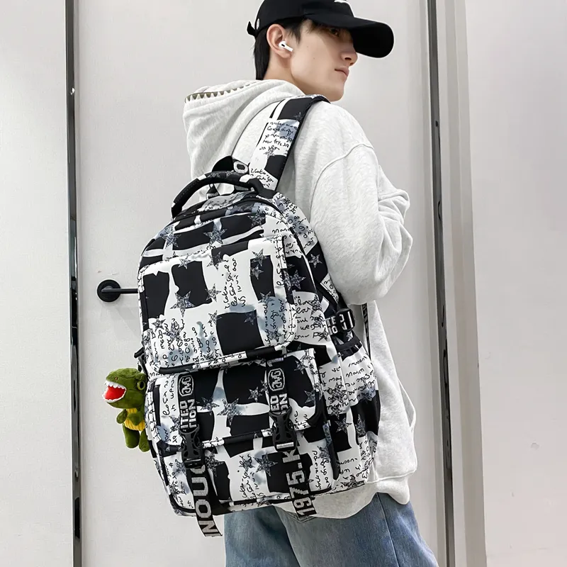 BGAY Nylon Backpack Regular Men's Multicolor-10