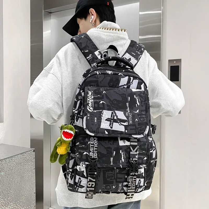 BGAY Nylon Backpack Regular Men's Multicolor-2