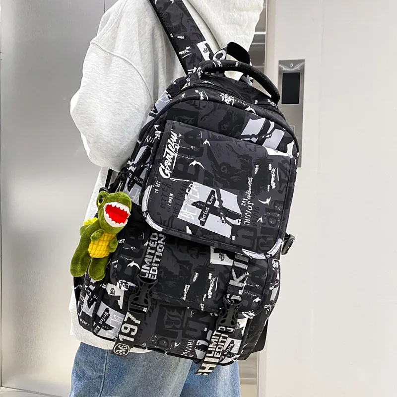 BGAY Nylon Backpack Regular Men's Multicolor-4