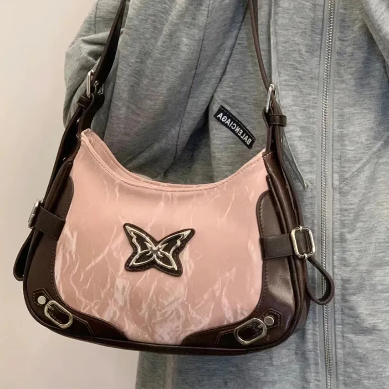BGAY PU Shoulder Bag Regular Women's Pink & Brown/White & Pink/White & Black-6