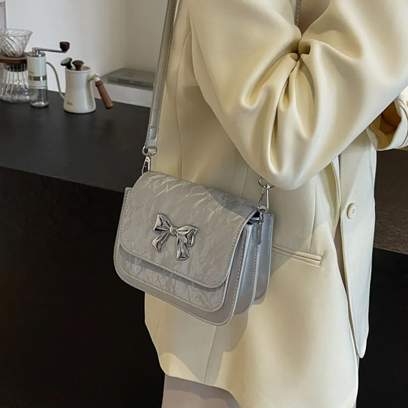 BGAY PU Shoulder Bag Crossbody Bag Messenger Bag Regular Women's Silver/Ecru/Black/Pink-8