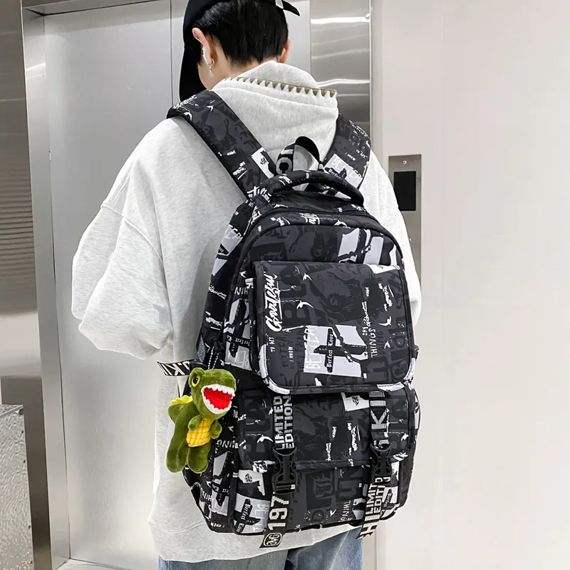 BGAY Nylon Backpack Regular Men's Multicolor-3