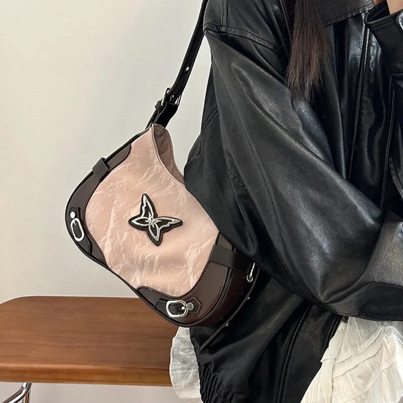 BGAY PU Shoulder Bag Regular Women's Pink & Brown/White & Pink/White & Black-1