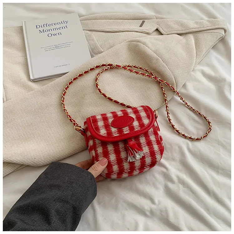 BGAY PU Shoulder Bag, Crossbody Bag Regular Women's Red/Brown-4
