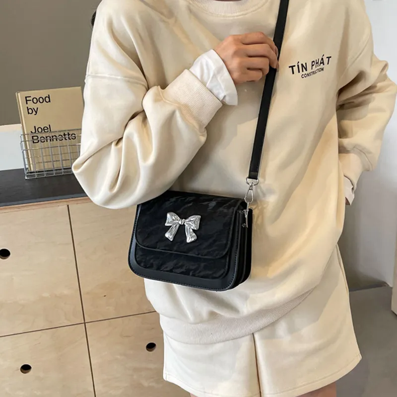 BGAY PU Shoulder Bag Crossbody Bag Messenger Bag Regular Women's Silver/Ecru/Black/Pink-3