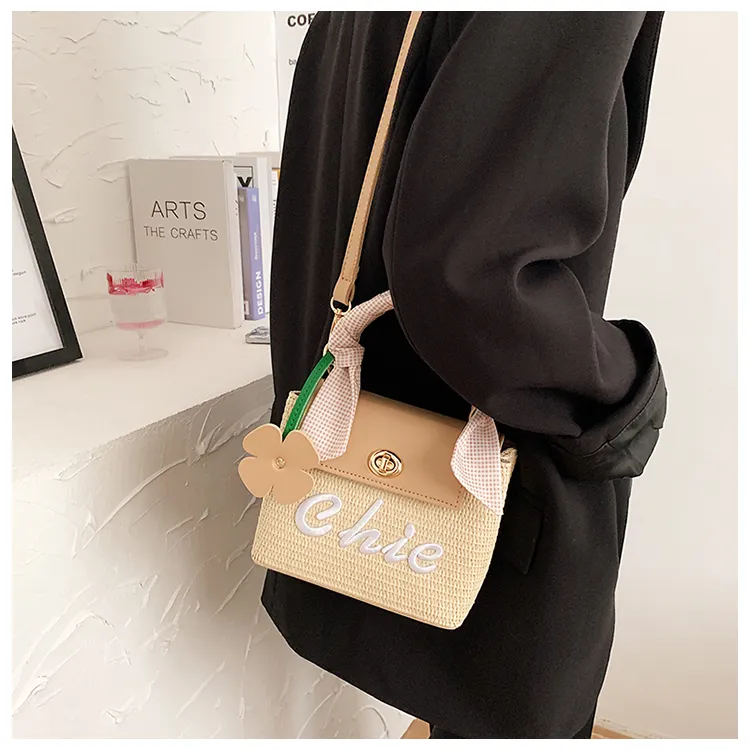 BGAY Straw Shoulder Bag Crossbody Bag Handbag Women's Multicolor-8