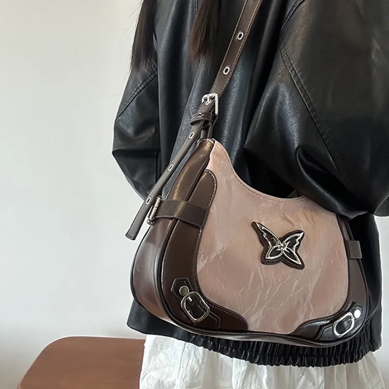 BGAY PU Shoulder Bag Regular Women's Pink & Brown/White & Pink/White & Black-4