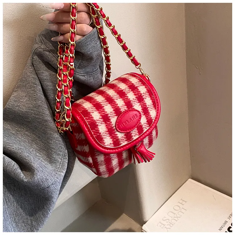 BGAY PU Shoulder Bag, Crossbody Bag Regular Women's Red/Brown-1