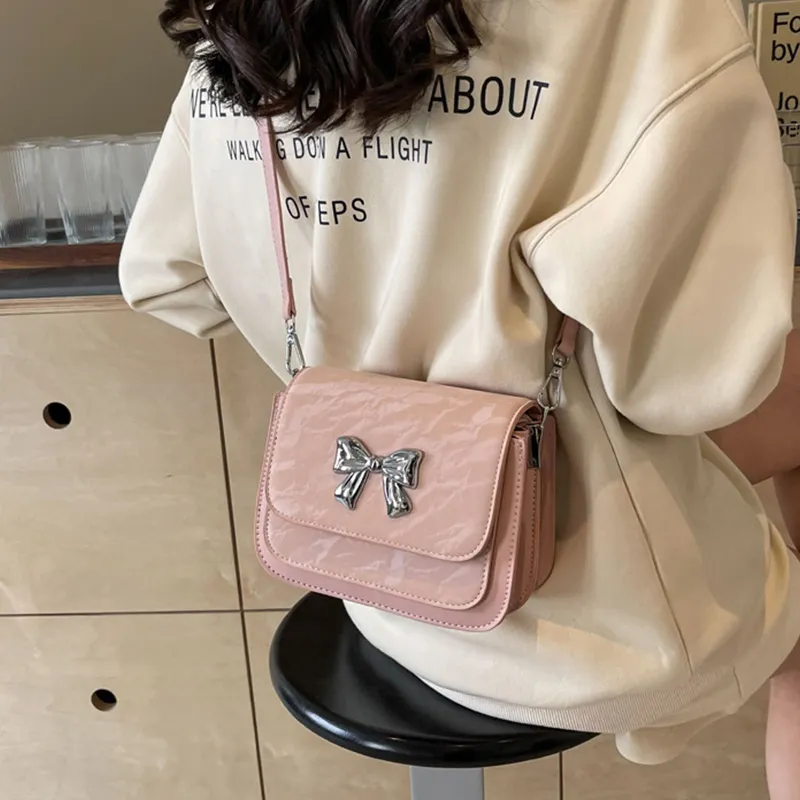 BGAY PU Shoulder Bag Crossbody Bag Messenger Bag Regular Women's Silver/Ecru/Black/Pink-24
