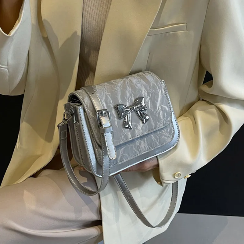 BGAY PU Shoulder Bag Crossbody Bag Messenger Bag Regular Women's Silver/Ecru/Black/Pink-12