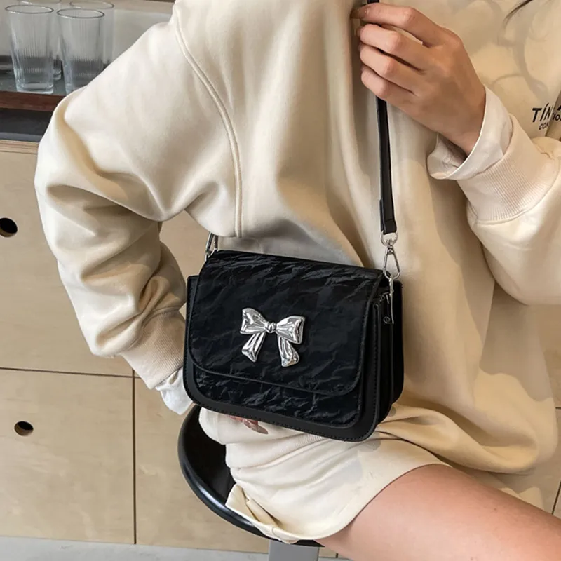 BGAY PU Shoulder Bag Crossbody Bag Messenger Bag Regular Women's Silver/Ecru/Black/Pink-4