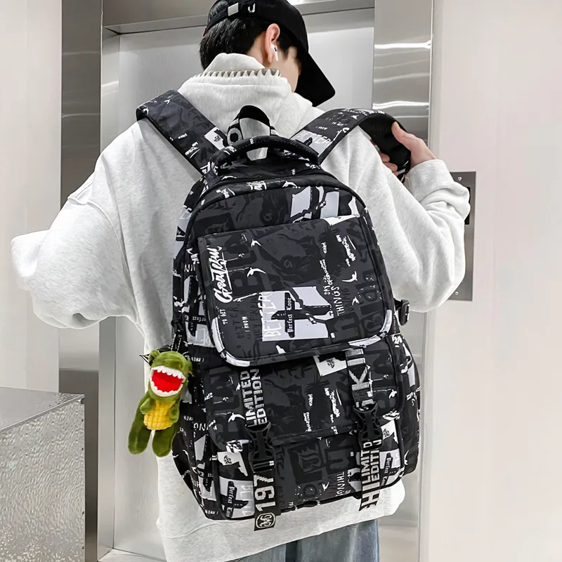 BGAY Nylon Backpack Regular Men's Multicolor-1