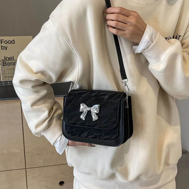 BGAY PU Shoulder Bag Crossbody Bag Messenger Bag Regular Women's Silver/Ecru/Black/Pink-5