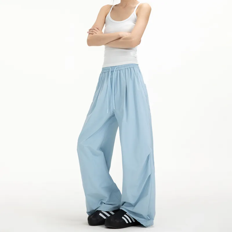 ICH MODE Casual Pants Unisex Burgundy-17