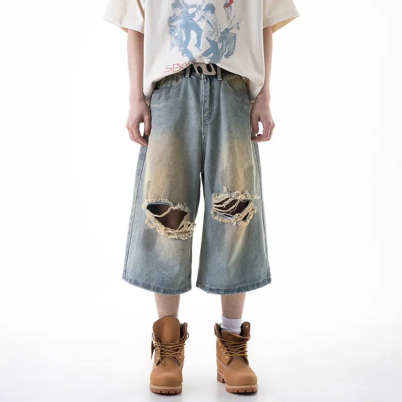 ICH MODE Denim Shorts Unisex Nostalgic Blue-2