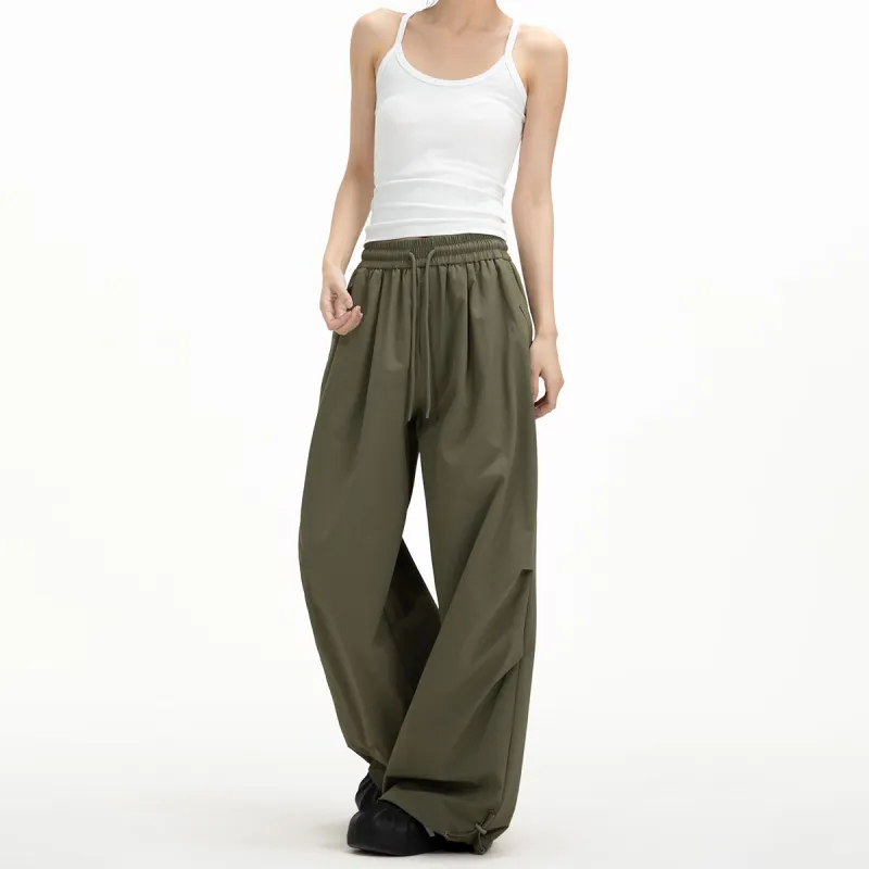 ICH MODE Casual Pants Unisex Burgundy-11