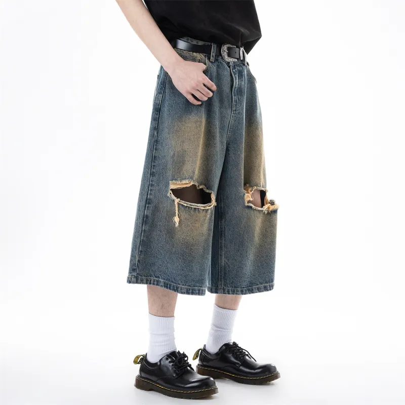ICH MODE Denim Shorts Unisex Nostalgic Blue-13