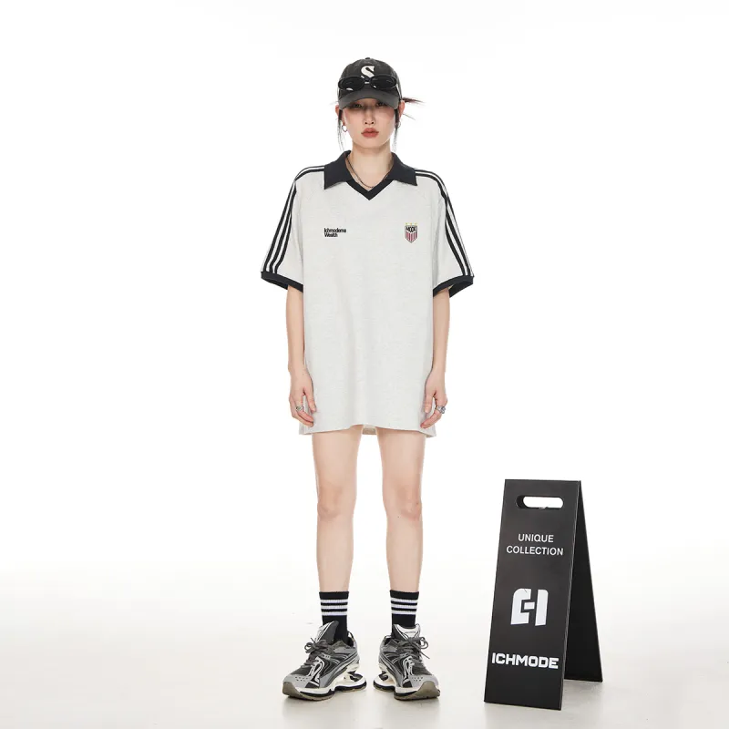 ICH MODE Drop Shoulder Sleeve T Shirt Unisex-3