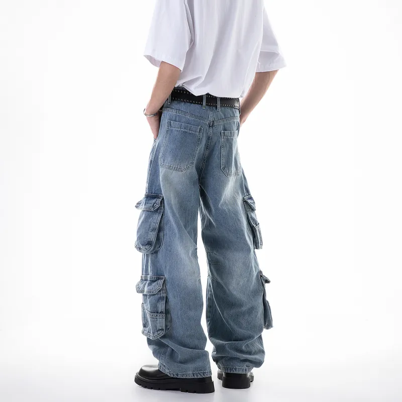 ICH MODE Jeans Unisex Light Blue-6