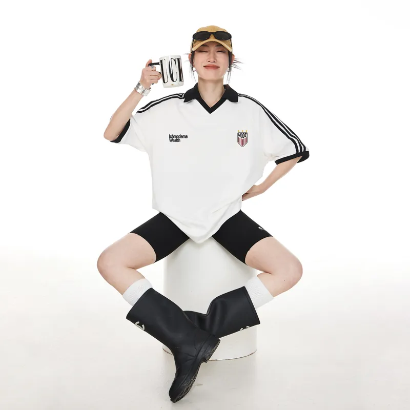 ICH MODE Drop Shoulder Sleeve T Shirt Unisex-13