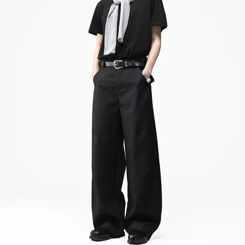 ICH MODE Casual Pants Unisex Black-2