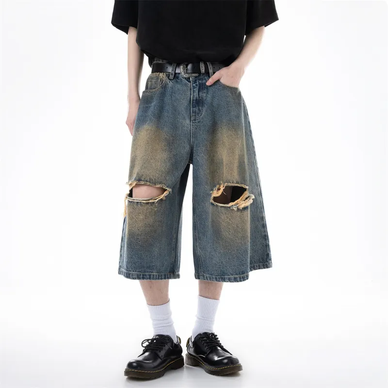 ICH MODE Denim Shorts Unisex Nostalgic Blue-11