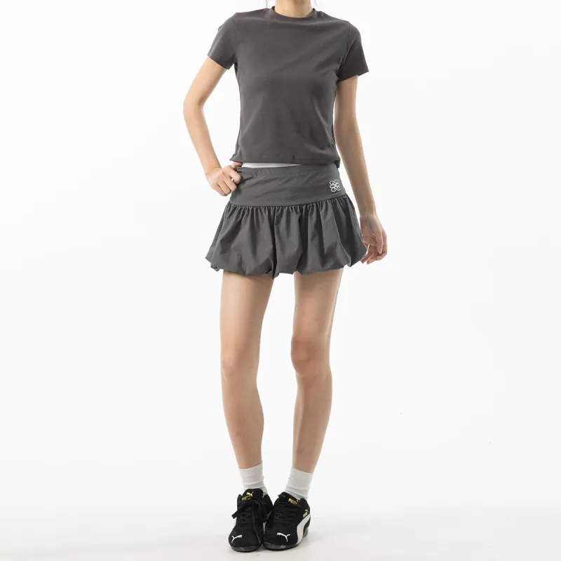 ICH MODE Casual Short Skirts Women's Dark Gray-5
