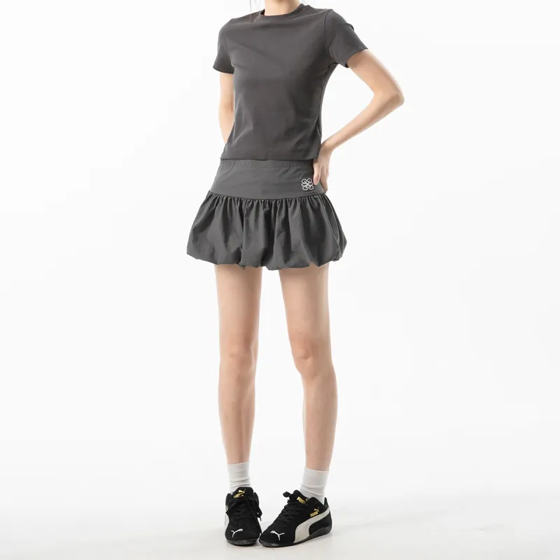 ICH MODE Casual Short Skirts Women's Dark Gray-4