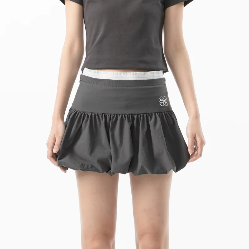ICH MODE Casual Short Skirts Women's Dark Gray-2