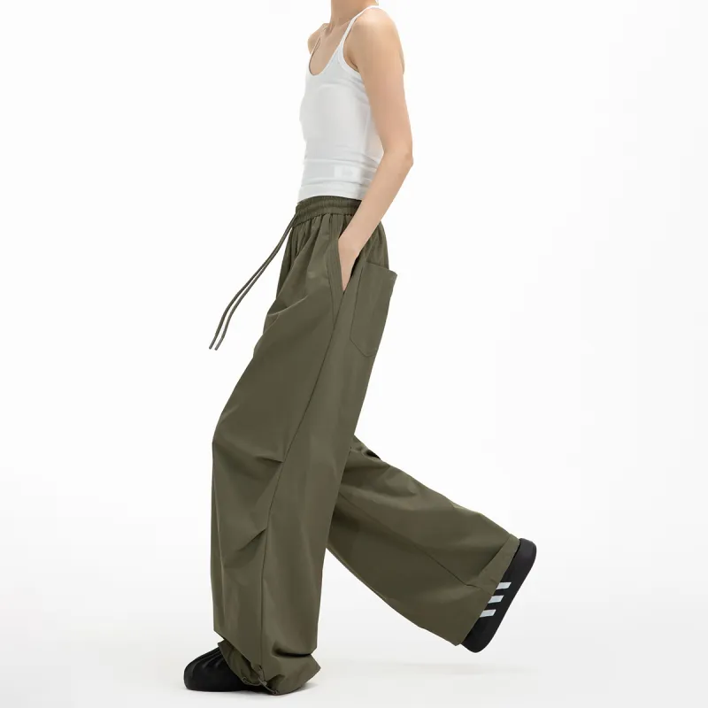 ICH MODE Casual Pants Unisex Burgundy-12