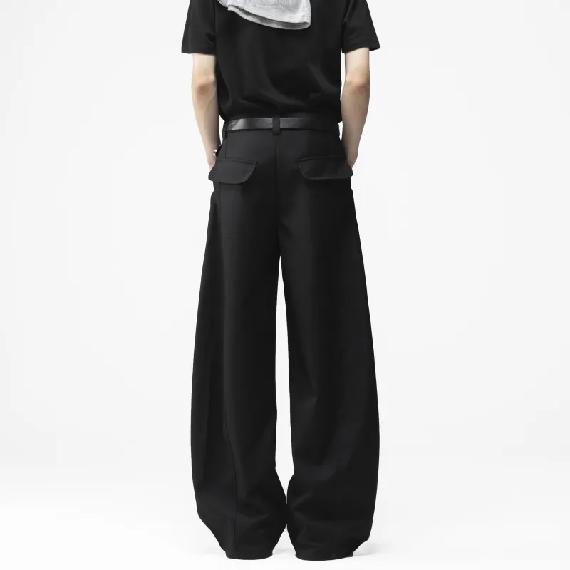 ICH MODE Casual Pants Unisex Black-5
