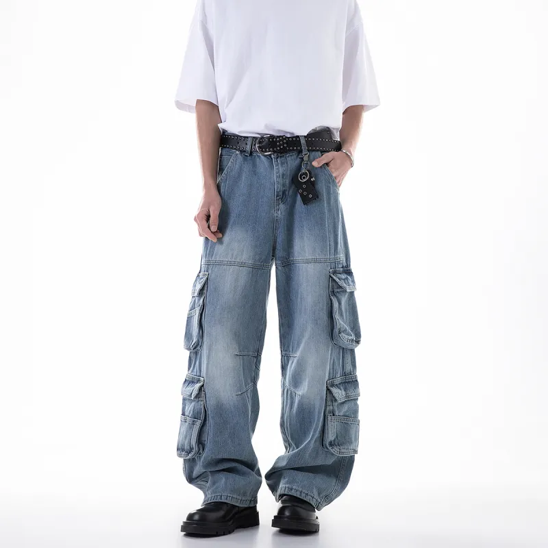 ICH MODE Jeans Unisex Light Blue-3