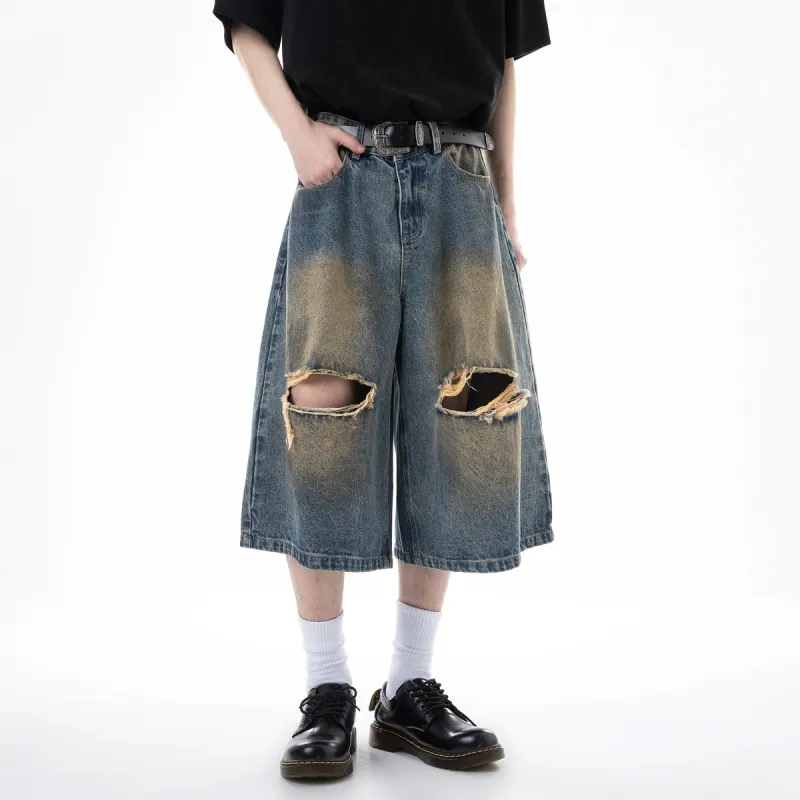 ICH MODE Denim Shorts Unisex Nostalgic Blue-10