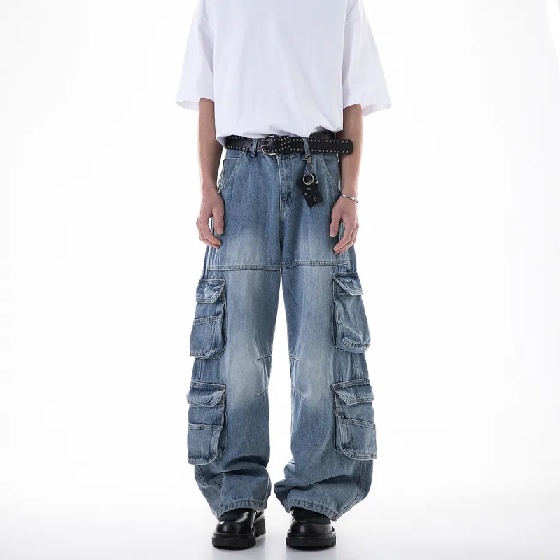 ICH MODE Jeans Unisex Light Blue-2