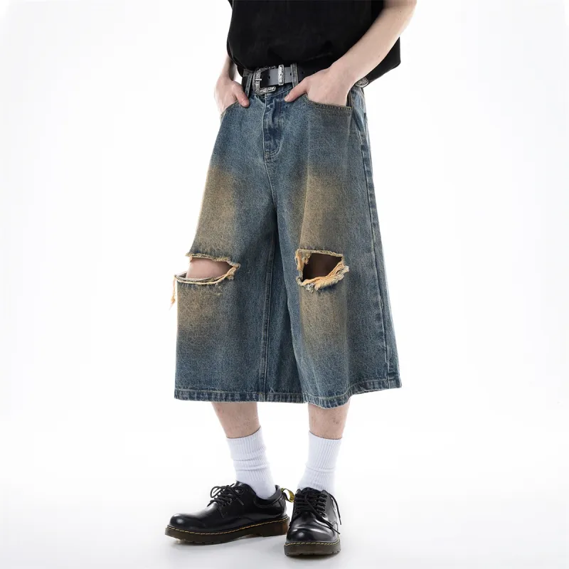 ICH MODE Denim Shorts Unisex Nostalgic Blue-12