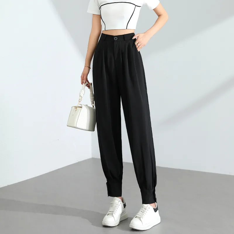 Silly Casual Pants Women's Black-4