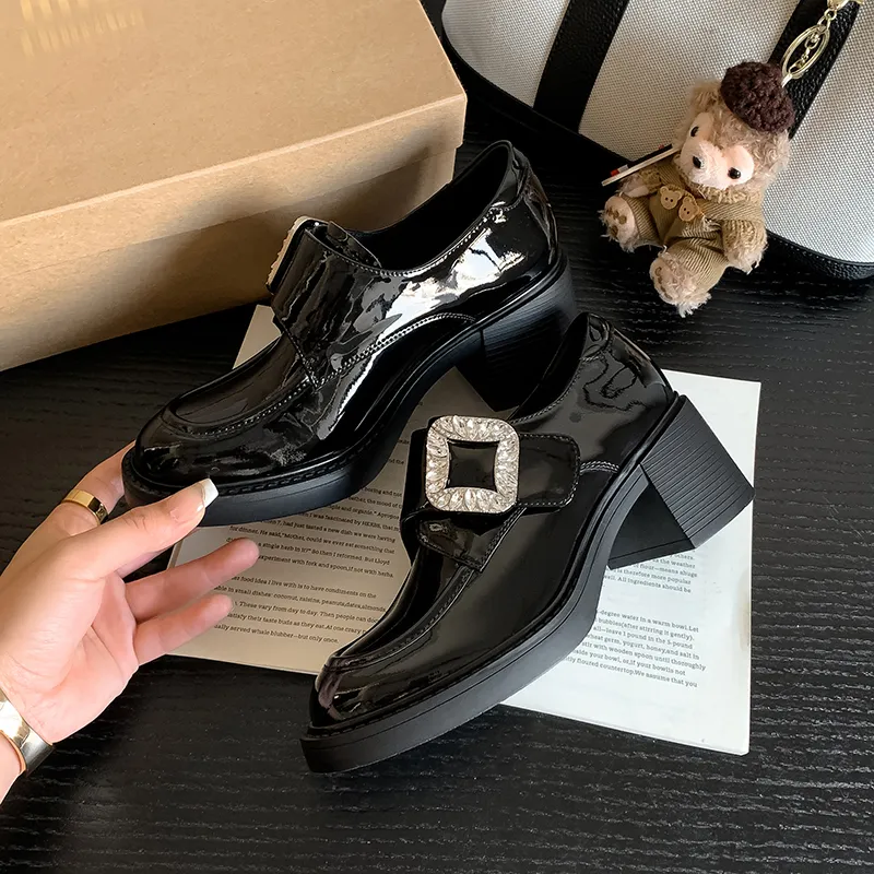 Yeezyy Reezy Loafers 6cm Women's Black-1