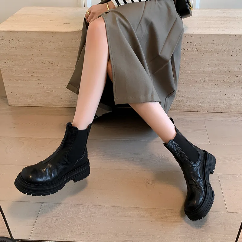 Yeezyy Reezy Short Chelsea Boots 4 Cm Women's-2