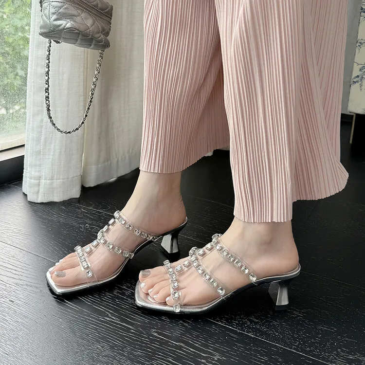 Yeezyy Reezy Slide Slippers Women's Silver-3