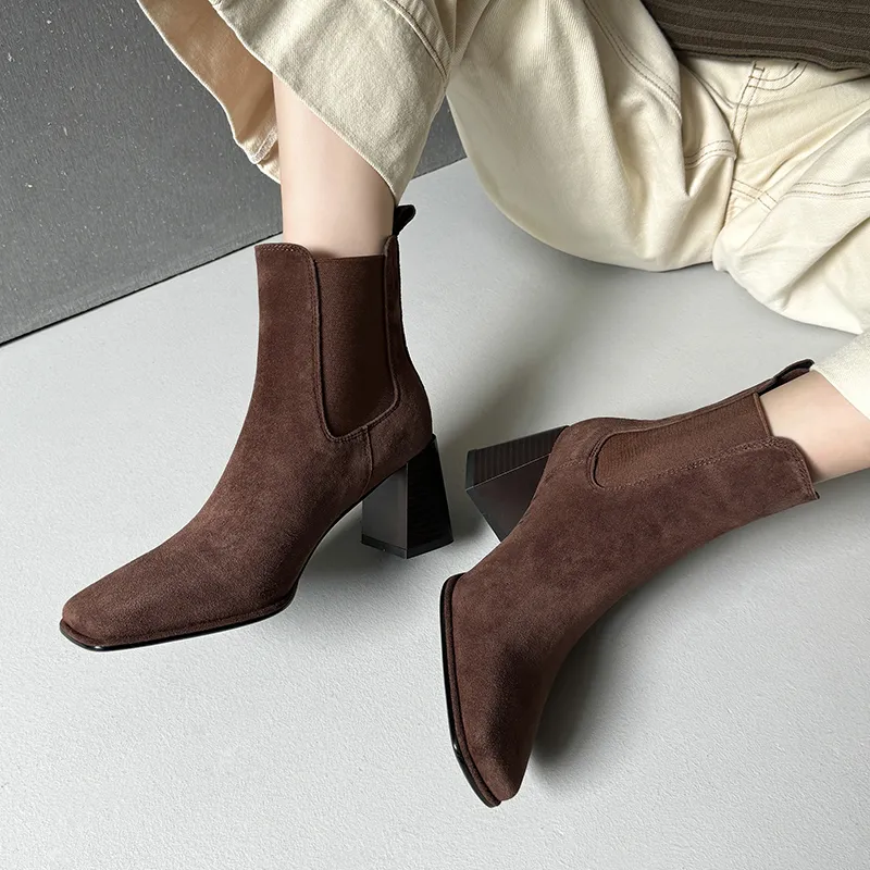 Yeezyy Reezy Short Chelsea Boots 7cm Women's-4