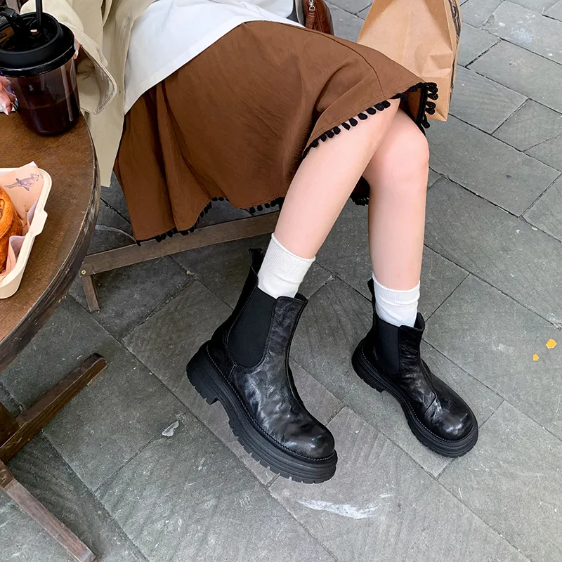 Yeezyy Reezy Short Chelsea Boots 4 Cm Women's-1