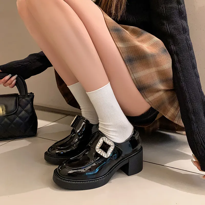 Yeezyy Reezy Loafers 6cm Women's Black-2