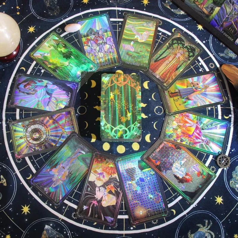 Imono Suo Mirror Tarot Color Printing Tarot Waterproof And Fold Resistant Tarot Cards Board Games-2