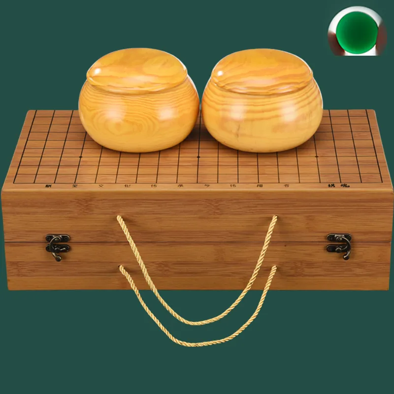 Imono Go Beginner Set For Adults  Jade Five In A Row Enhances Intelligence Competition Grade Foldable Board Games-7