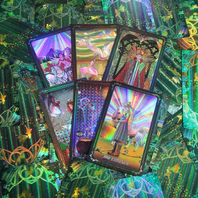 Imono Suo Mirror Tarot Color Printing Tarot Waterproof And Fold Resistant Tarot Cards Board Games-3