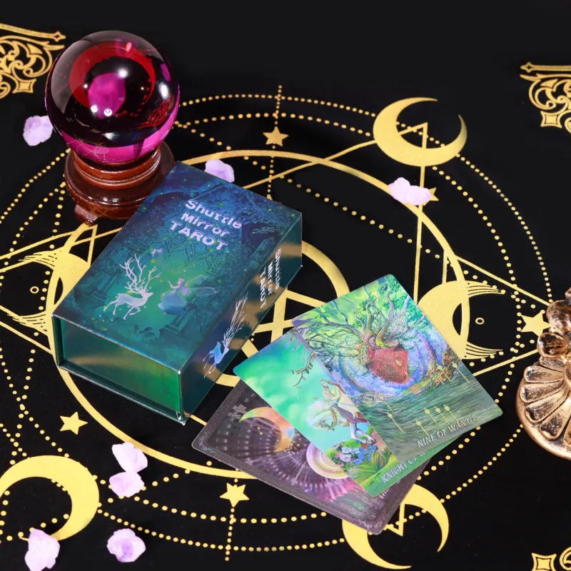 Imono Suo Mirror Tarot Color Printing Tarot Waterproof And Fold Resistant Tarot Cards Board Games-5