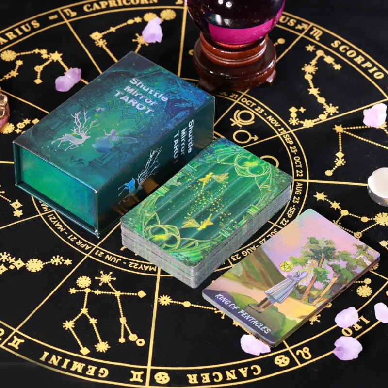 Imono Suo Mirror Tarot Color Printing Tarot Waterproof And Fold Resistant Tarot Cards Board Games-6