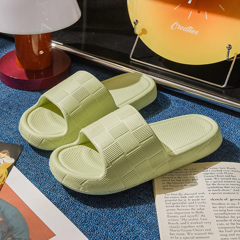Imono Summer Minimalist Style Home Bathroom Bathing Soft Sole Slippers Multiple Colors-5