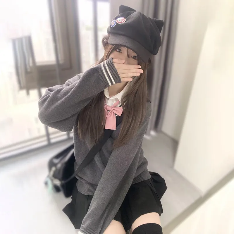Tokyo Season Sweater Fall Winter Women's Gray-3